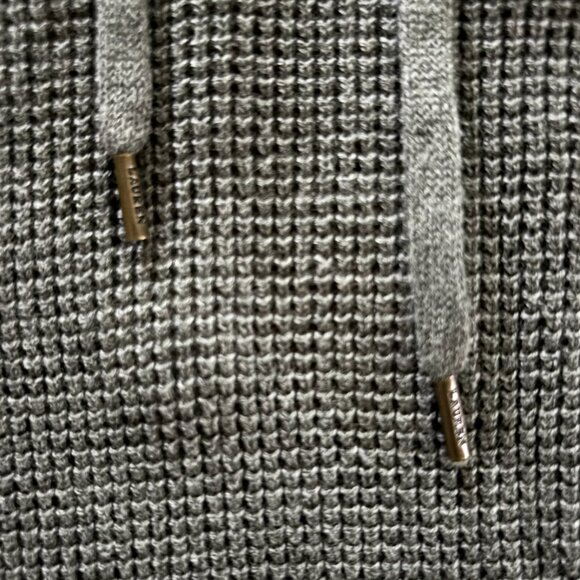 Ralph Lauren - Thermal Knit Gray Hoodie Sweatshirt - 100% Cotton (Size: M) - Picture 4 of 7